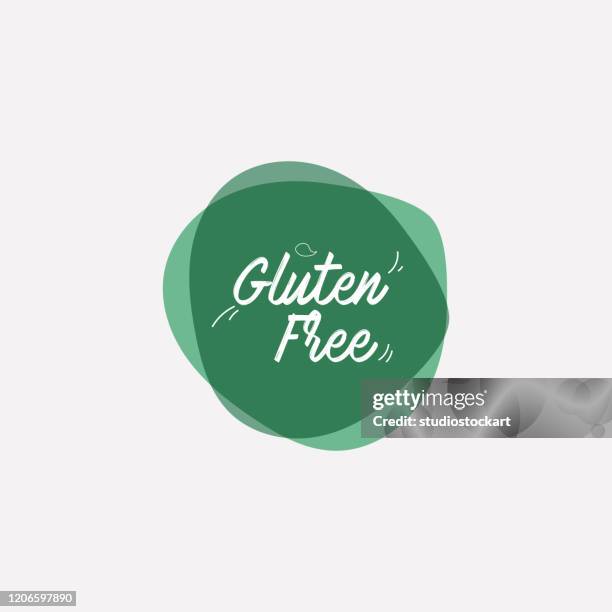 stockillustraties, clipart, cartoons en iconen met glutenvrij. hand getrokken letterszin - drawing art product