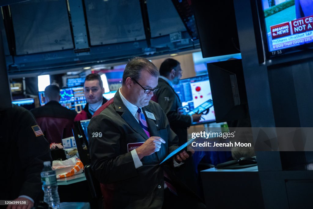 Stocks Take Another Plunge As Economic Uncertainty Over Coronavirus Continues