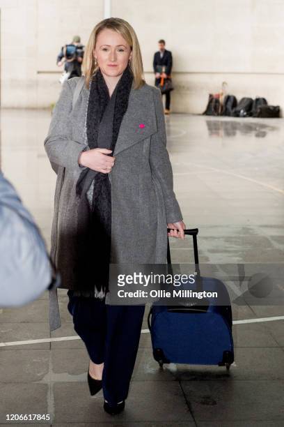 Labour leadership contender and Shadow Business Secretary, Rebecca Long-Bailey leaves BBC Broadcasting house after attending the Andrew Marr Sunday...