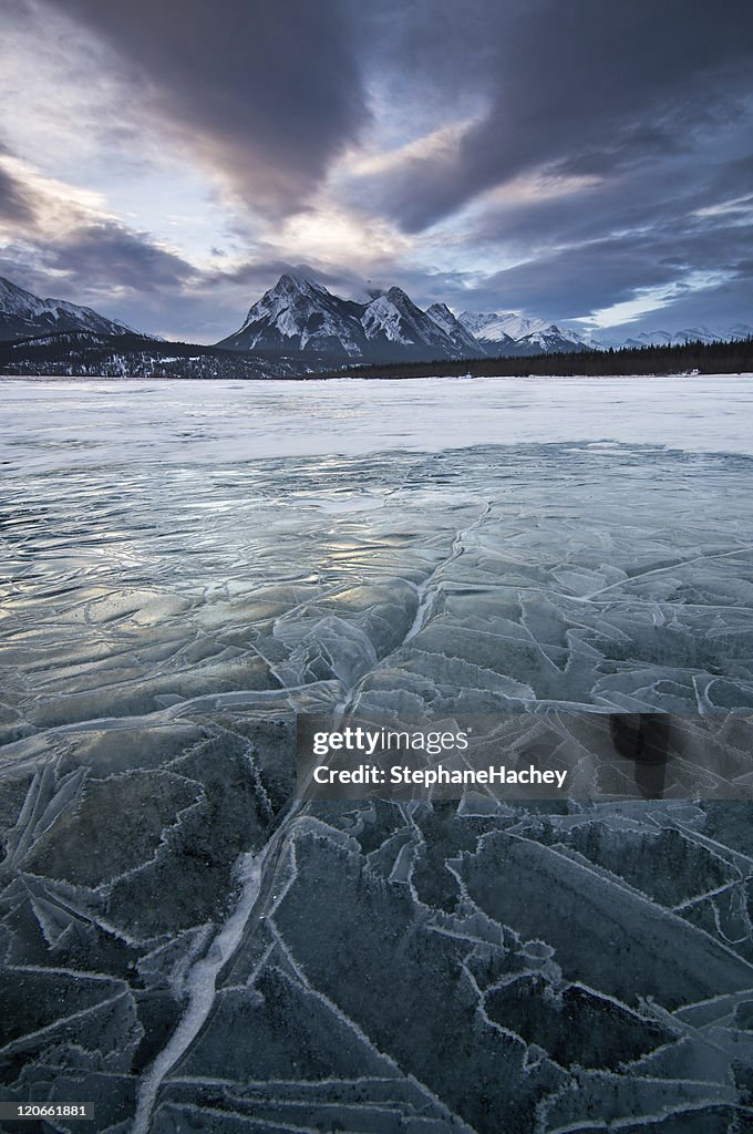 Dramatic sunrise in the Rockies