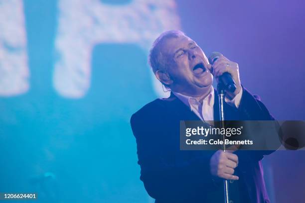 John Farnham performs during Fire Fight Australia at ANZ Stadium on February 16, 2020 in Sydney, Australia.