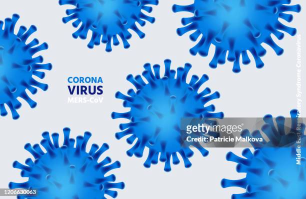 vector 3d realistic coronavirus background, wuhan virus covid-19 - computer virus stock illustrations