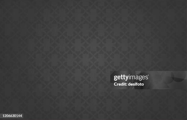 semi-seamless textured dark grey coloured backgrounds (the hearts pattern are seamless, while the grunge is not) with a floral pattern made of small hearts allover - dark floral pattern stock illustrations