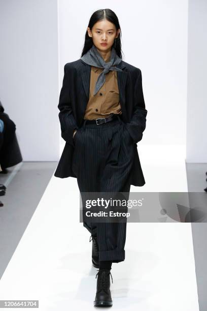 England – February 16:A model walks the runway at the Margaret Howell show during London Fashion Week February 2020 on February 14, 2020 in London,...