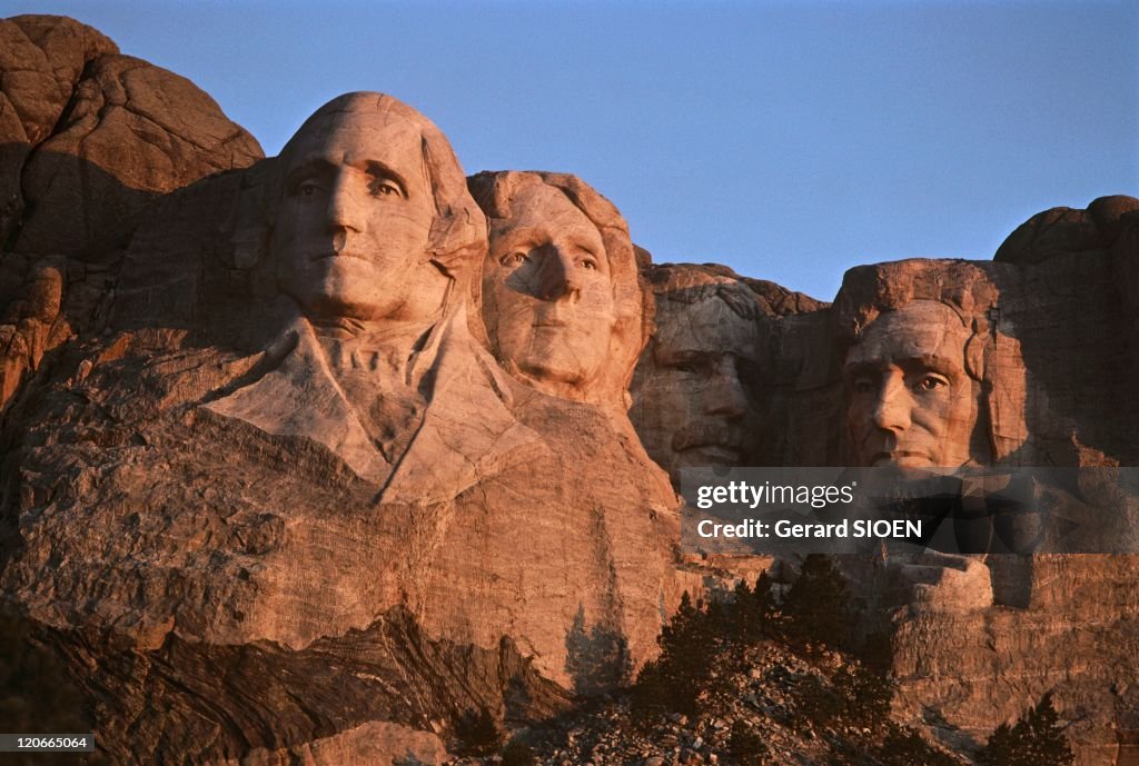 Mount Rushmore In South Dakota, United States -