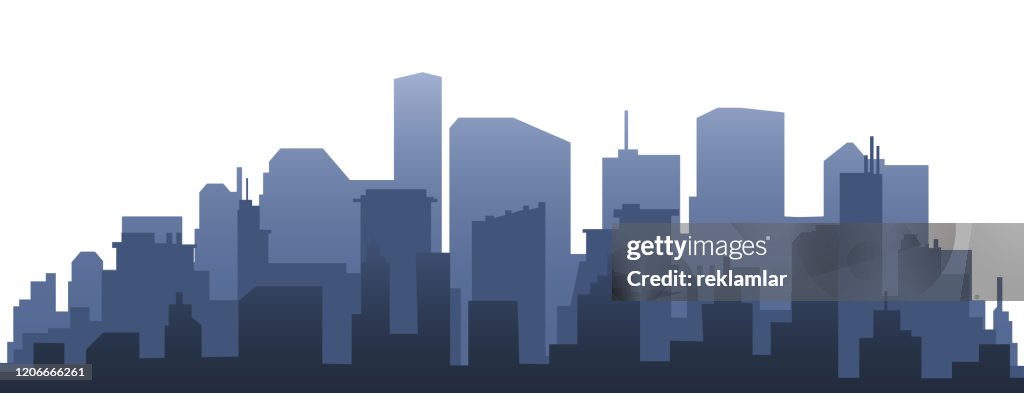 Silueta de la ciudad y la ciudad