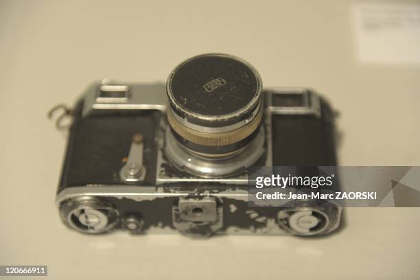 The Camera Contax 11 Used by Walker Evans Around 1936 for His Subway Pictures, Showned in the Tate Modern in London in A Temporary Exhibition Nammed...