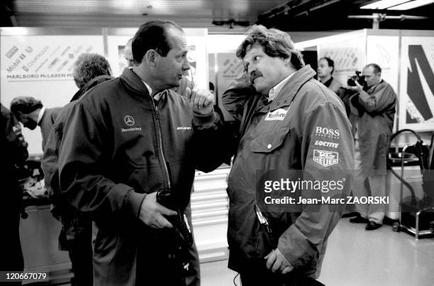 Ron Dennis, in Spa Francorchamps, Belgium on August 25, 1995 - Ron Dennis, the executive chairman of McLaren Automotive and McLaren Group, and on the...