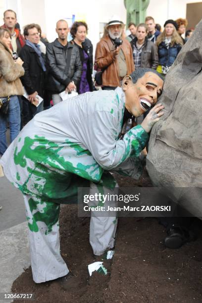 The International Exhibition of Contemporary Art in the Grand Palais, in Paris, France on October 23, 2010 - The Mitchell-Innes and Nash Gallery of...