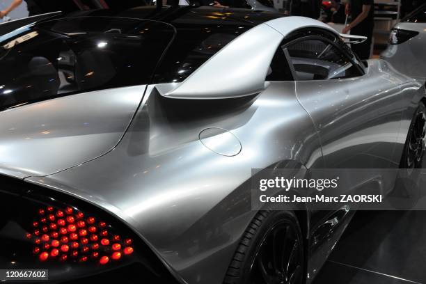 International Geneva Motor Show 2011 in Geneva, Switzerland on March 02, 2011 - A view of the Saab Phoenix Concept, world premiere, shown at the...