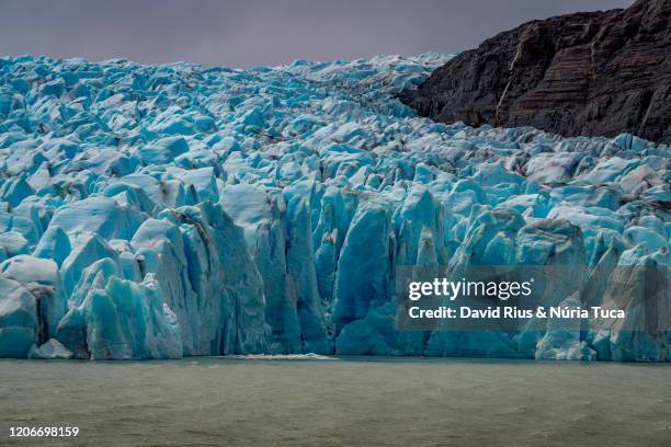 grey glacier, chile - grey glacier stock pictures, royalty-free photos & images