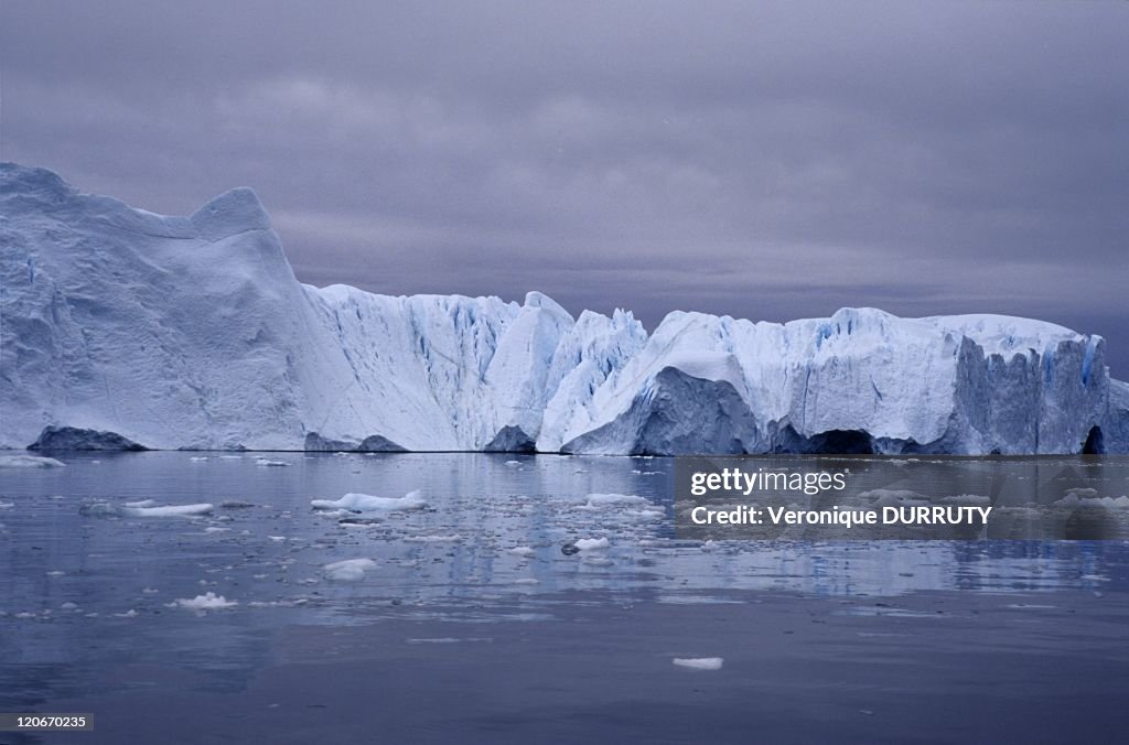 Iceberg From Kangia Icefjord In Kangerlussuaq, Greenland -