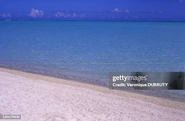 Matira beach in Bora Bora, French Polynesia - Matira beach is the most beautiful beach of Bora-Bora.