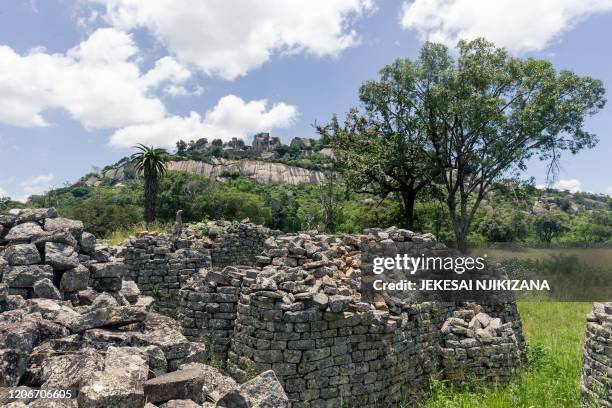 General view of the Great Zimbabwe monument near Masvingo is seen on February 20, 2020. Six of the large carvings were stolen from the ruins of Great...