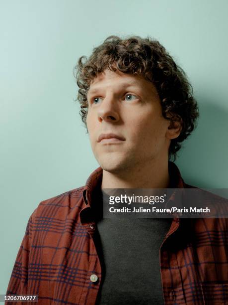 Actor Jesse Eisenberg is photographed for Paris Match on February 21, 2020 in Paris, France.