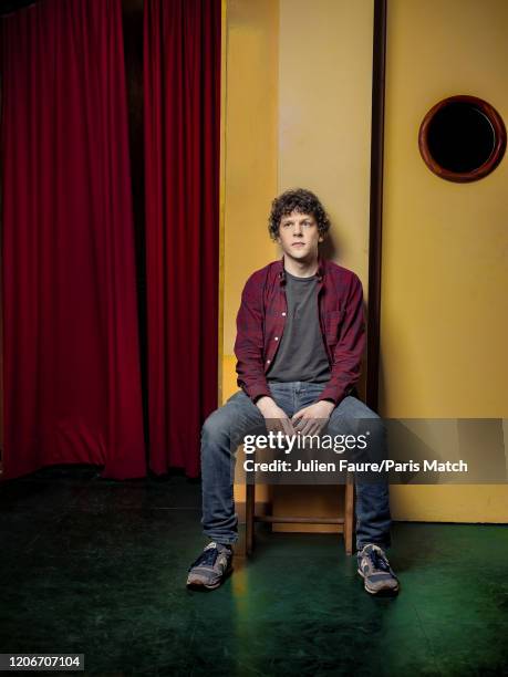 Actor Jesse Eisenberg is photographed for Paris Match on February 21, 2020 in Paris, France.