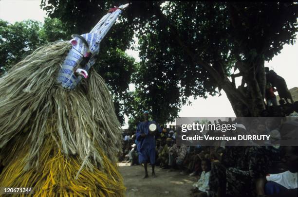 Mask dancing in the Bobo land in Burkina Faso in 2009.