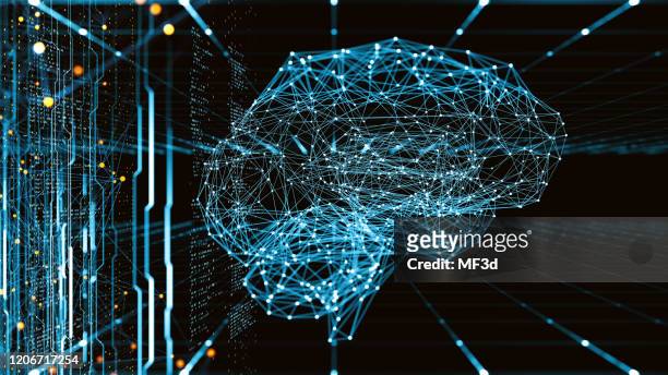 artificial intelligence concept - brain digital stock pictures, royalty-free photos & images