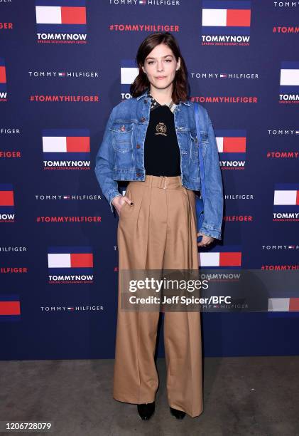 Amber Anderson attends the TommyNow show during London Fashion Week February 2020 at the Tate Modern on February 16, 2020 in London, England.