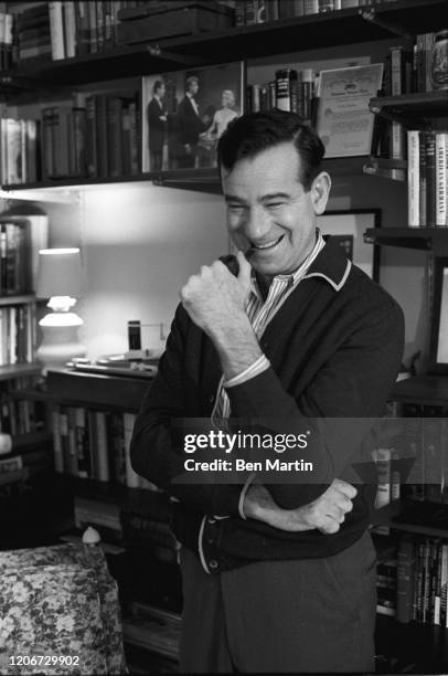 Walter Matthau , actor and comedian, at home, 1965.