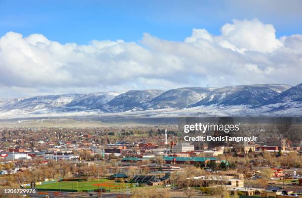 downtown casper - wyoming stock-fotos und bilder