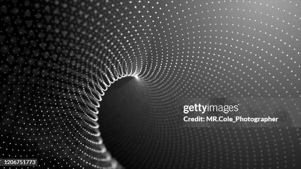 black and white abstract background.particles futuristic digital background for business science and technology - halftone pattern abstract background stockfoto's en -beelden
