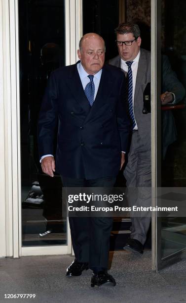 Juan Abello attends Cristina de Borbon's funeral chapel on February 14, 2020 in Madrid, Spain.