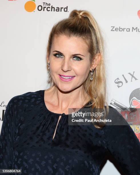 Actress Kathy Kolla attends the arrivals for the live performance of the Rock Band Six Gun Sal at Boardners Restaurant on February 16, 2020 in...
