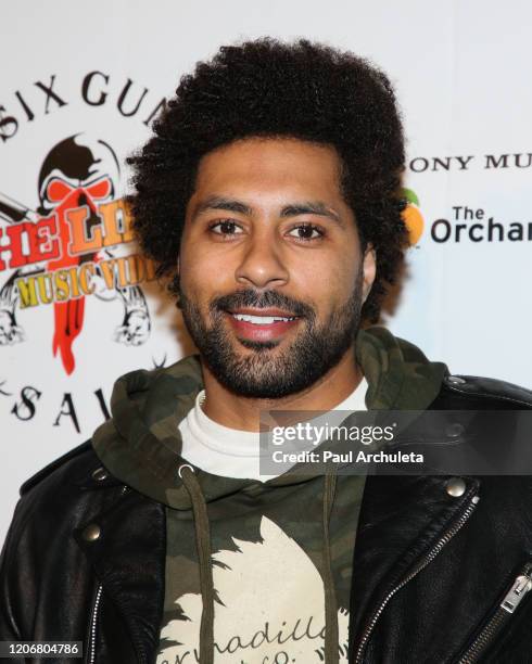 Actor / Comedian Alex Phillips attends the arrivals for the live performance of the Rock Band Six Gun Sal at Boardners Restaurant on February 16,...