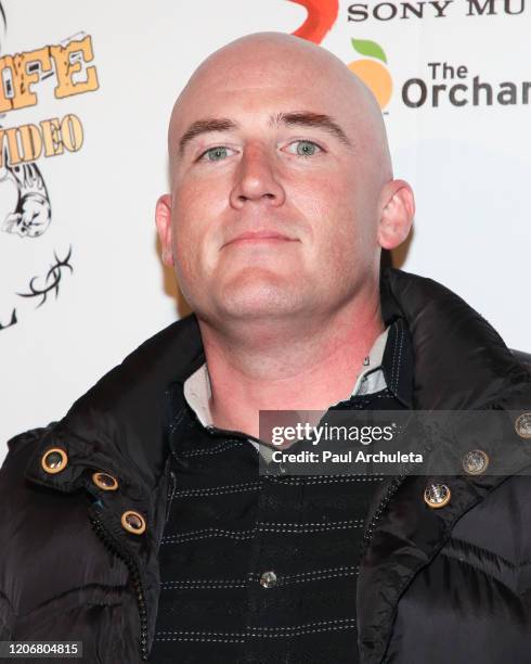 Guitarist / Musician Alejandro Alonso attends the arrivals for the live performance of the Rock Band Six Gun Sal at Boardners Restaurant on February...