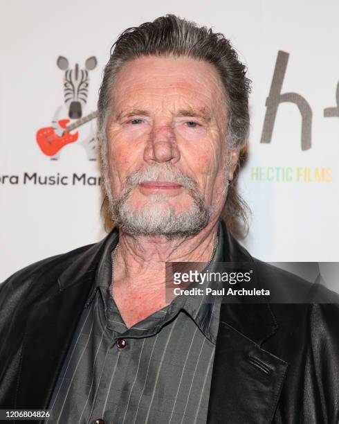 Actor Vernon Wells attends the arrivals for the live performance of the Rock Band Six Gun Sal at Boardners Restaurant on February 16, 2020 in...
