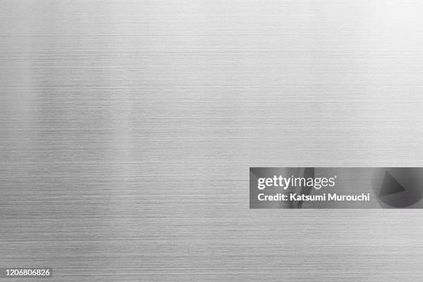 metalic hairline texture background - silver coloured stock pictures, royalty-free photos & images