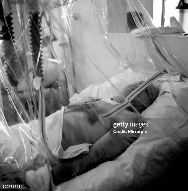 Matt Busby of Manchester United in an oxygen tent after the Munich plane disaster in 1958, On 6 February 1958, the United team known as the Busby...