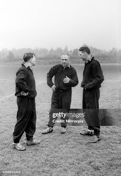 Joe Fagan listens to the wisdom of Bill Shankly with Bob Paisley, May 1965.