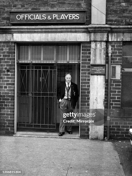 Huddersfield Town manager Bill Shankly at the club's ground for a training session, 30th April 1959.