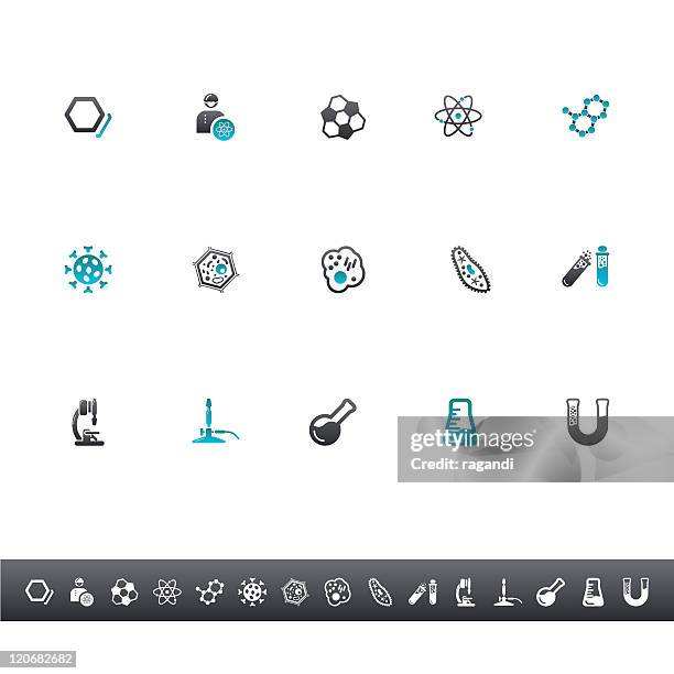 chemie, biologie icons/blue grey - human cell stock-grafiken, -clipart, -cartoons und -symbole