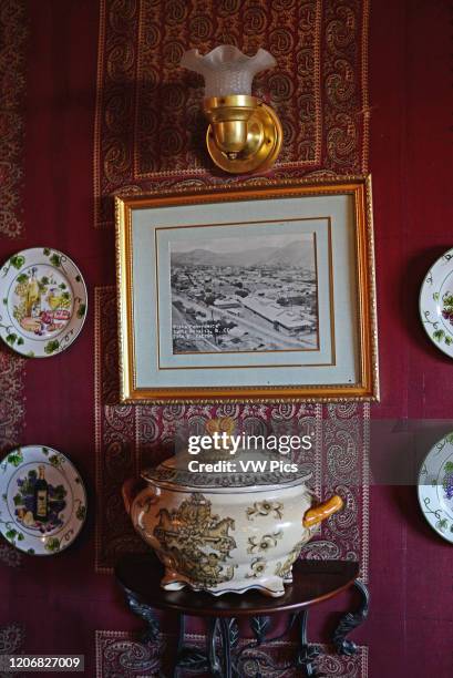 Antique decoration in Hotel Frances, Santa Rosalia, Baja California Sur, Mexico.