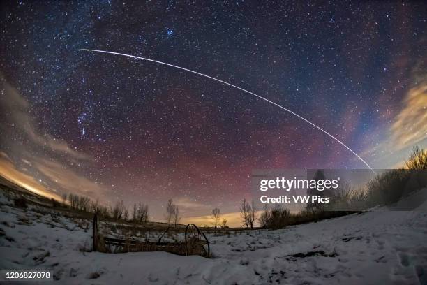 Pass of the International Space Station with Canadian astronaut David St. Jacques on board, on the evening of January 26, 2019. I started the...