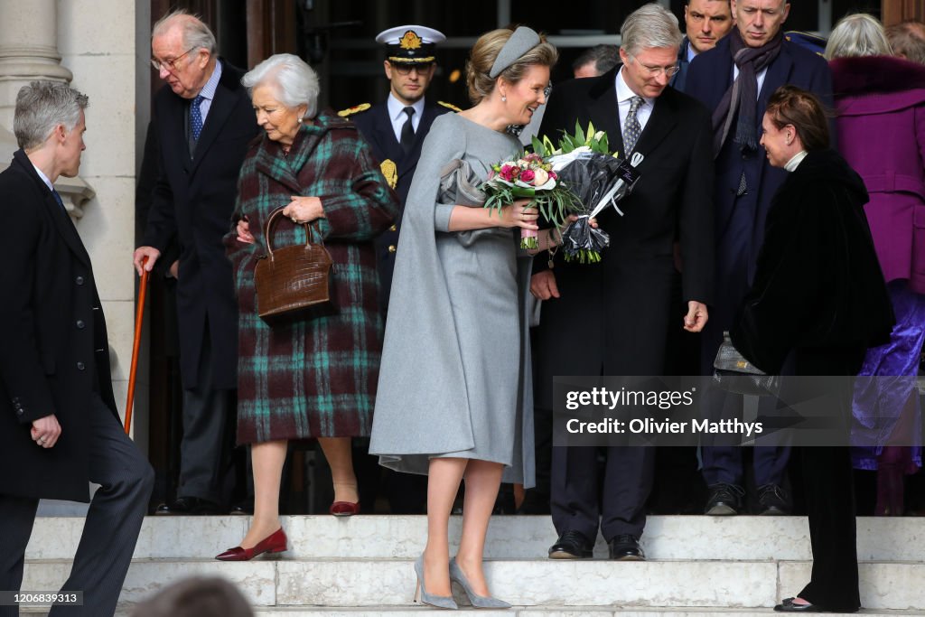 Belgium Royal Family Attends The Annual Memorial Mass For Deceased Members Of The Royal Family at the Church of Our Lady