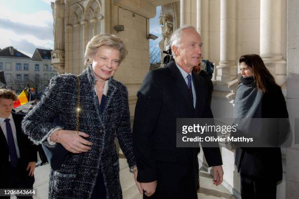 Archduke Christian of Austria and Archduchess Marie Astrid of Austria attend the Annual Memorial Mass for deceased members of the Royal Family at the...