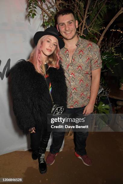 Mary Charteris and whynow Founder Gabriel Jagger attend the launch of new positive media platform 'whynow' at Petersham Nurseries on March 12, 2020...