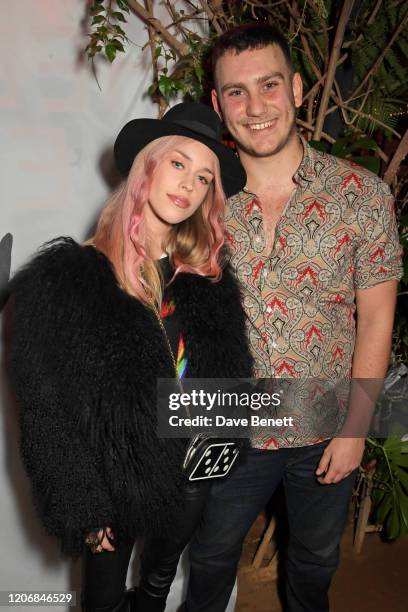 Mary Charteris and whynow Founder Gabriel Jagger attend the launch of new positive media platform 'whynow' at Petersham Nurseries on March 12, 2020...