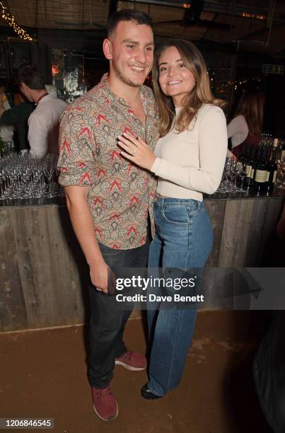 Whynow Founder Gabriel Jagger and Anouk Winzenried attend the launch of new positive media platform 'whynow' at Petersham Nurseries on March 12, 2020...