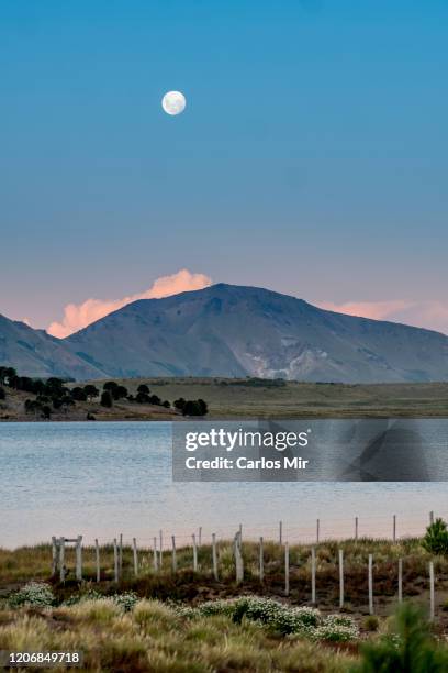 paisaje volcánico de la patagonia - paisaje volcánico bildbanksfoton och bilder