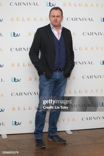 Philip Glenister attends the "Belgravia" photocall at Soho Hotel on February 17, 2020 in London, England.