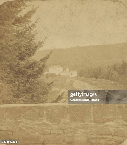 Down by the Tummel and the Banks o' the Garry, Blair Castle. The Residence of Her Majesty in September James Valentine , 1870s, Albumen silver print.