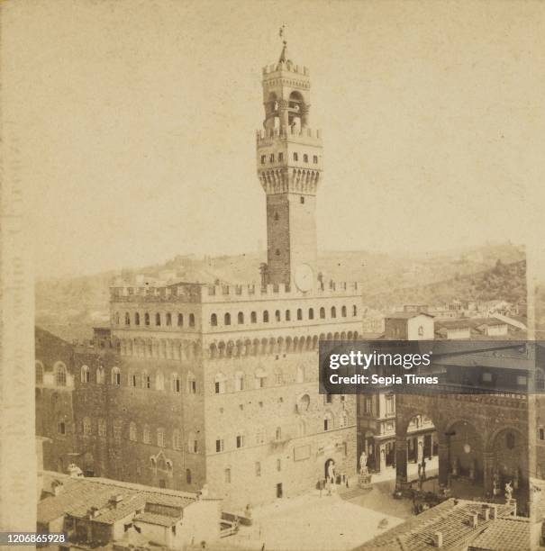 Palazzo vechio , Giorgio Sommer , about 1865, Albumen silver print.