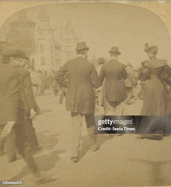 In the Crowd, Midway Plaisance, World's Fair, Chicago, U.S.A, Strohmeyer & Wyman Albumen silver print.