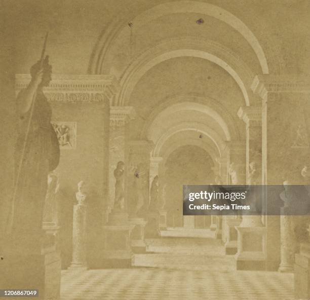 Interior of the Louvre, Paris, France, Attributed to Henry Pollock , 1855Ð1858, Albumen silver print.