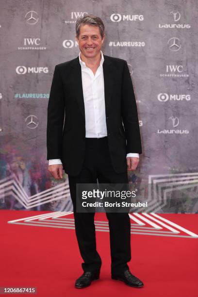 Actor Hugh Grant attends the 2020 Laureus World Sports Awards at Verti Music Hall on February 17, 2020 in Berlin, Germany.